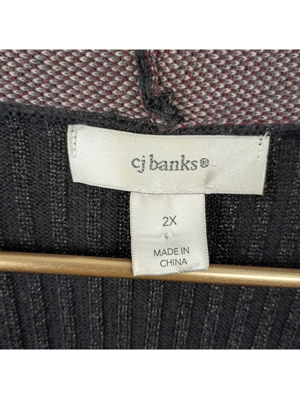 Christopher & Banks Women's Long Sweater Cardigan Open Front Embroidered 2X